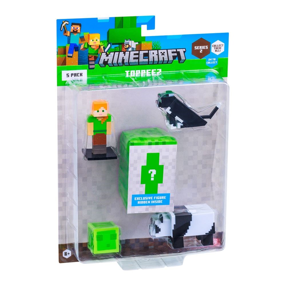 Kolleksiyon Karakterleri, NECOTOYS, Minecraft 3D Toppeez 5'li Figür Seti 18261 Model 2