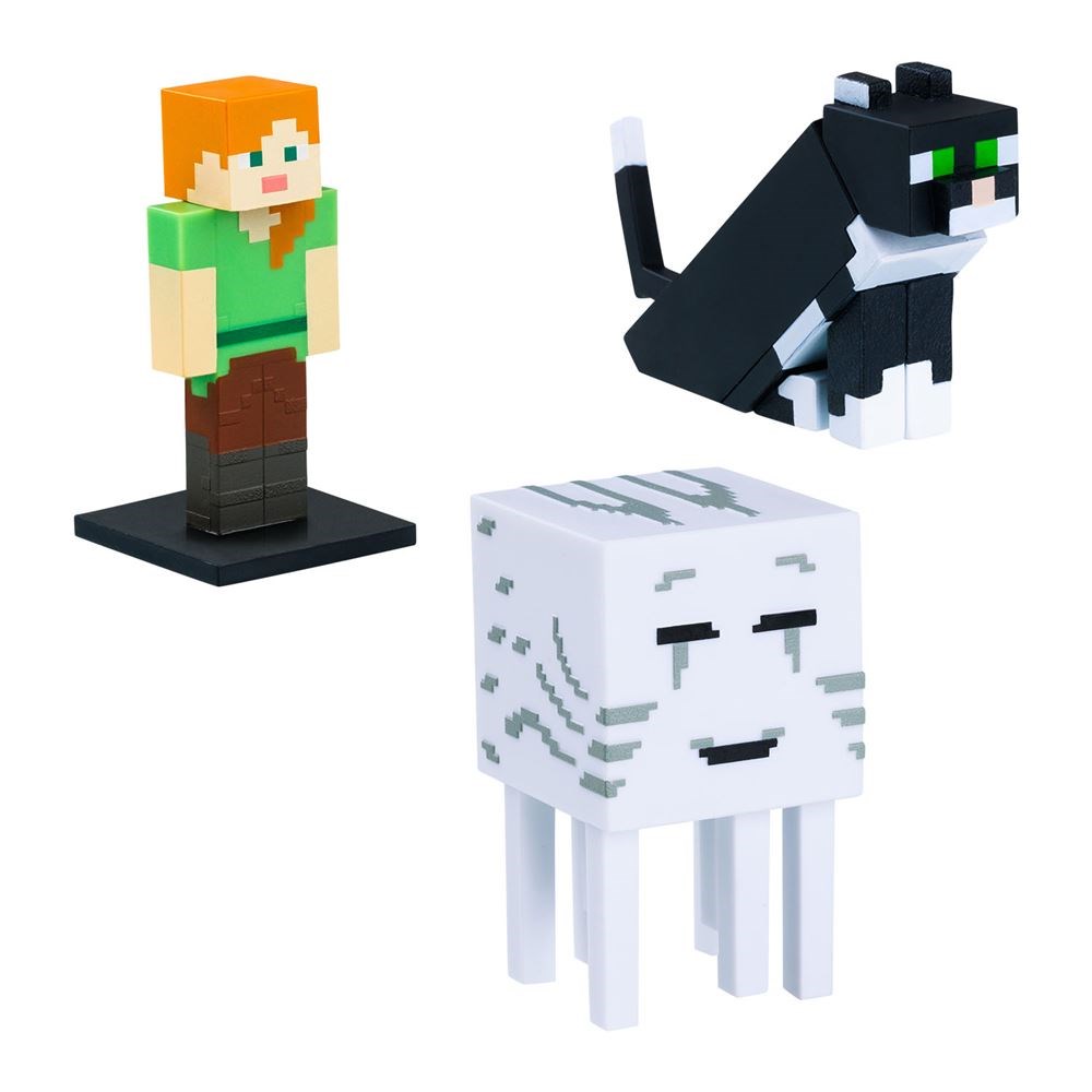 Kolleksiyon Karakterleri, NECOTOYS, Minecraft 3D Toppeez 3'lü Figür Seti 18247 Model 1