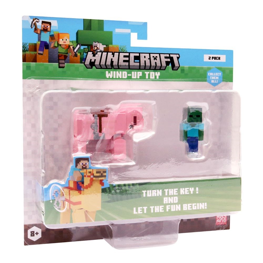 Kolleksiyon Karakterleri, NECOTOYS, Minecraft 3D Kurma Mekanizmalı Figürler 2'li Paket 17806 Model 1