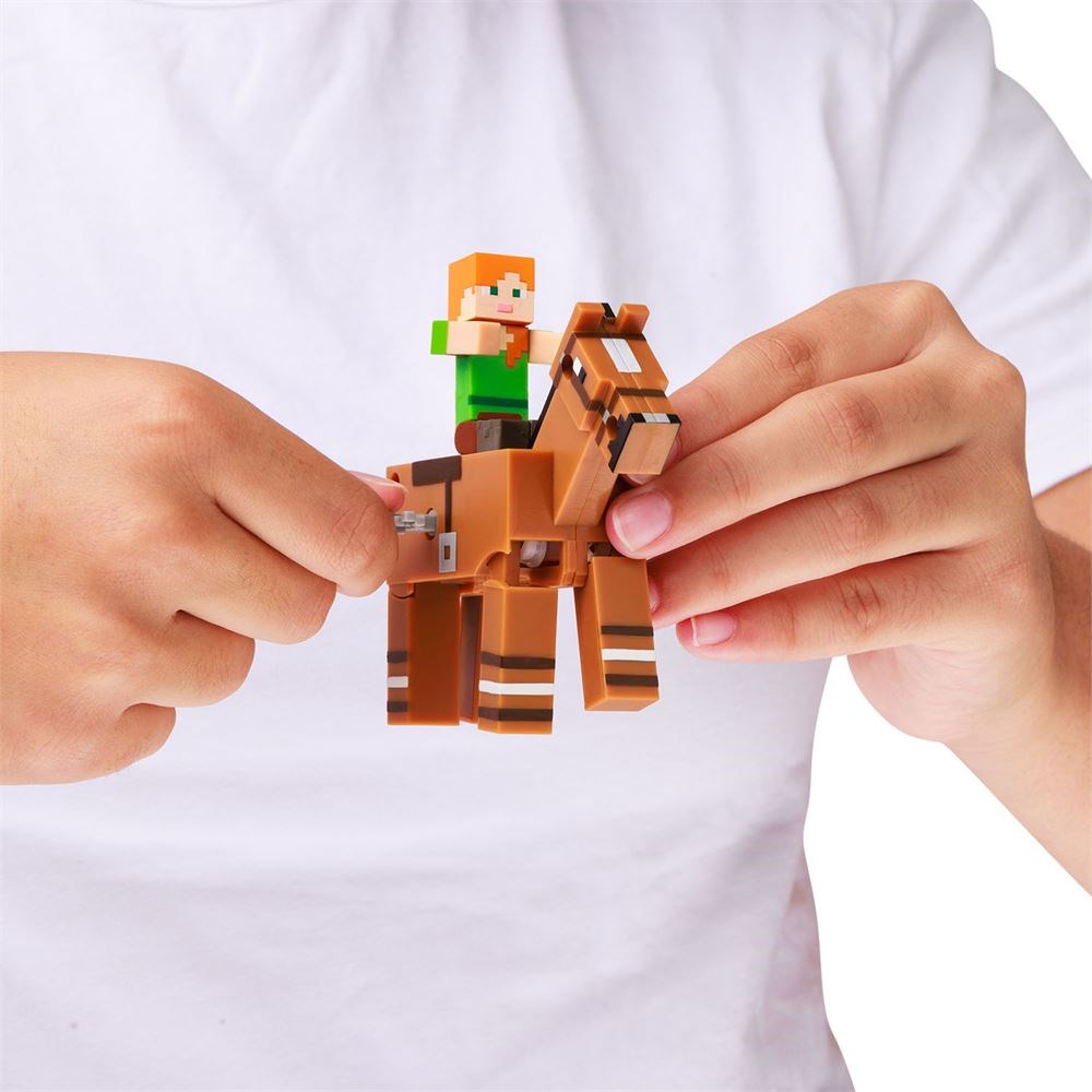 Kolleksiyon Karakterleri, NECOTOYS, Minecraft 3D Kurma Mekanizmalı Figürler 2'li Paket 17806 Model 2