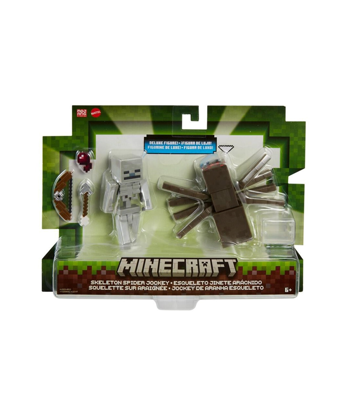 Kolleksiyon Karakterleri, Minecraft, Minecraft Figürler İkili Paket GTT53 HLB29 Skeleton Spider Jockey