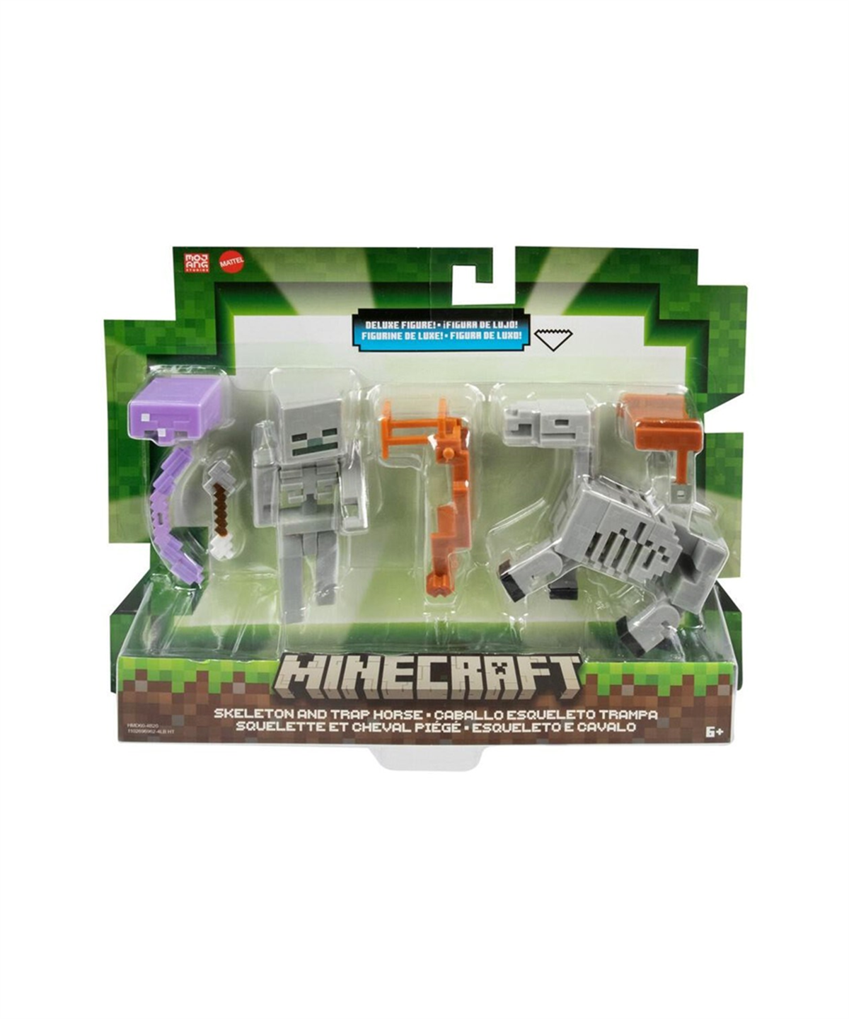 Kolleksiyon Karakterleri, Minecraft, Minecraft Figürler İkili Paket GTT53 HMD60 Skeleton And Trap Horse