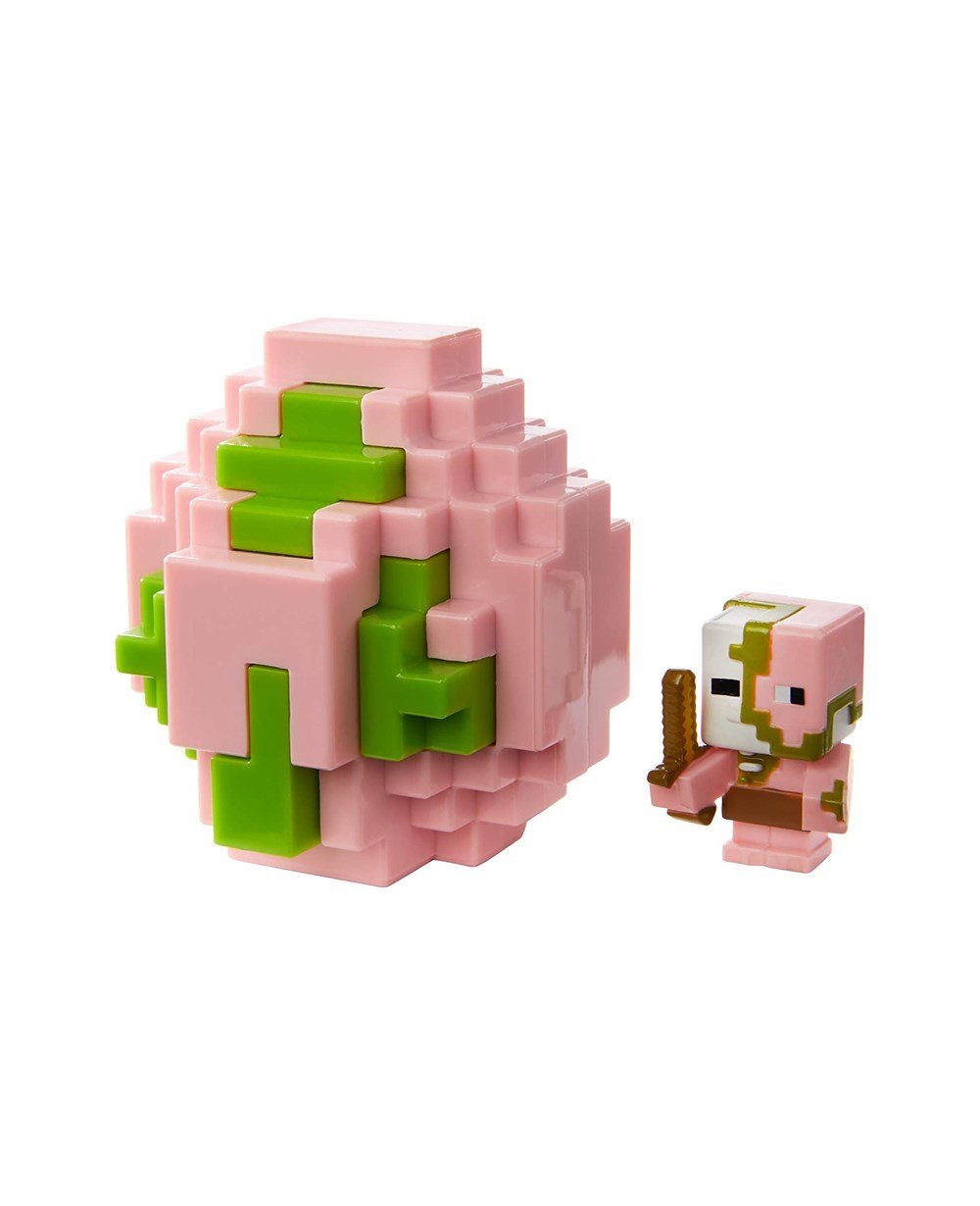 Kolleksiyon Karakterleri, Minecraft, Minecraft Spawn Egg Sürpriz Paket FMC85 Pembe