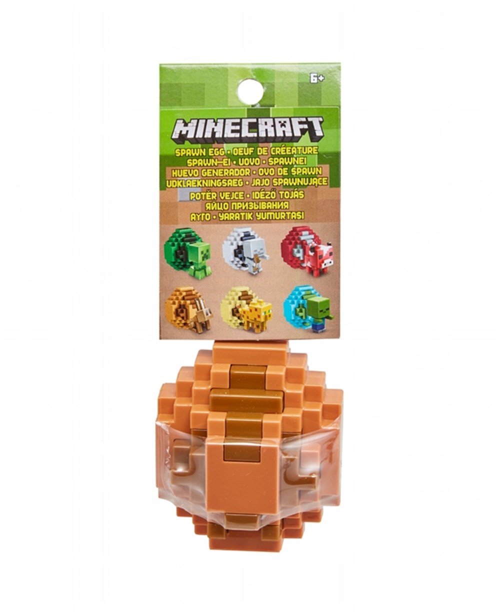 Kolleksiyon Karakterleri, Minecraft, Minecraft Spawn Egg Sürpriz Paket FMC85 Kahverengi