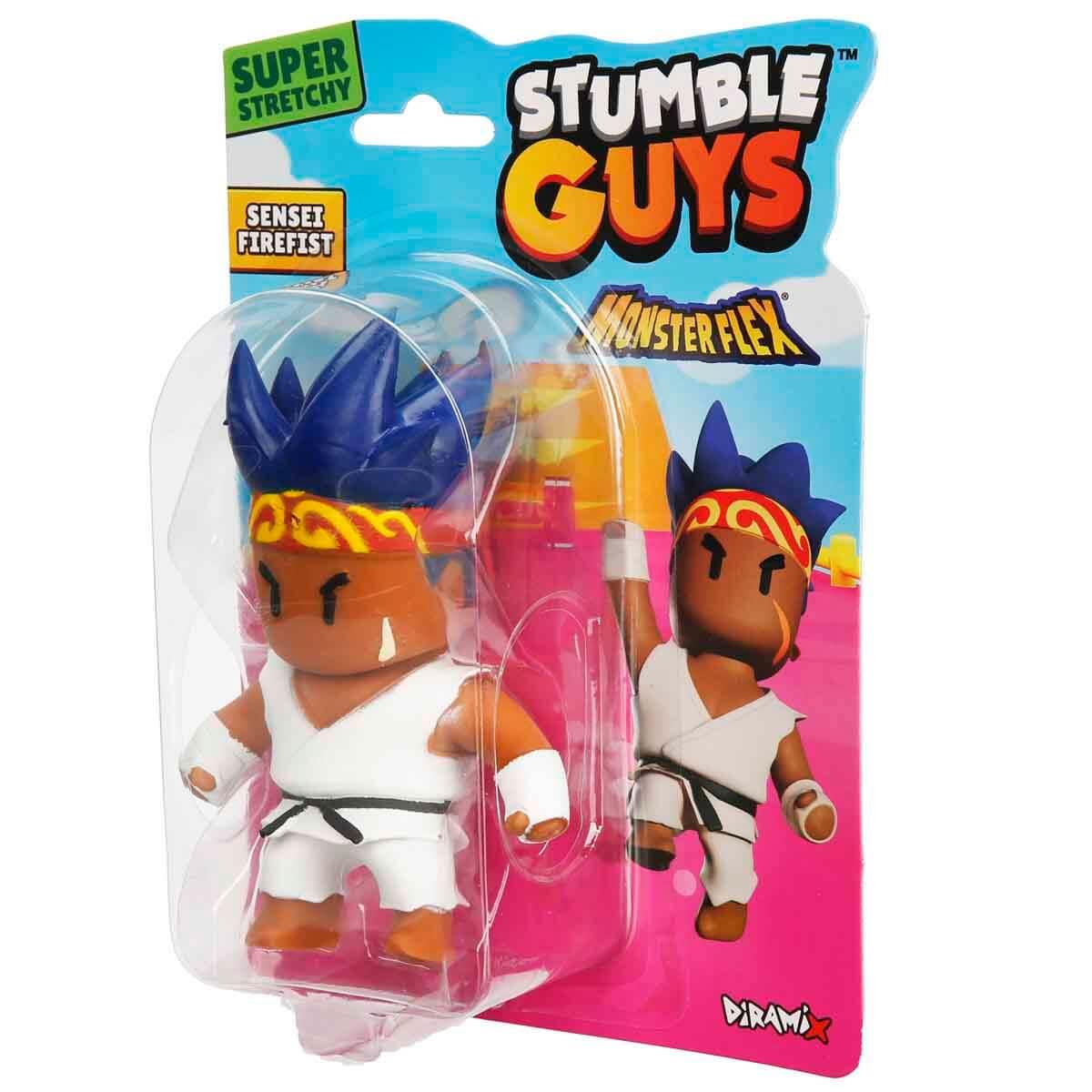Kolleksiyon Karakterleri, Sunman, Monster Flex Stumble Guys Stretch Figür 11962 Sensei Firefist