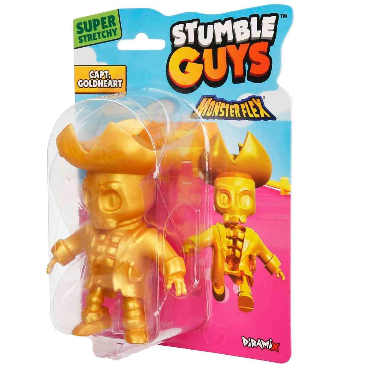 Kolleksiyon Karakterleri, Sunman, Monster Flex Stumble Guys Stretch Figür 11962 Capt Goldheart