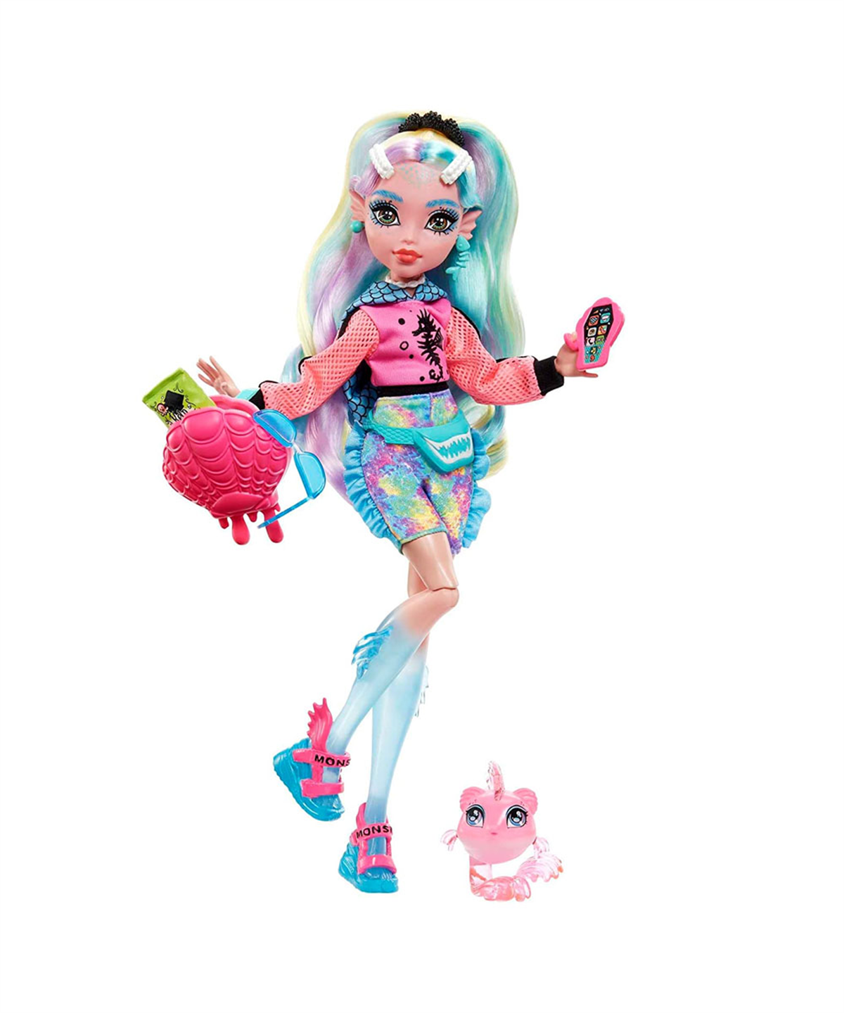 Kolleksiyon Karakterleri, Monster High, Monster High Ana Karakter Bebekler HPD53 HHK55 Lagoona Blue