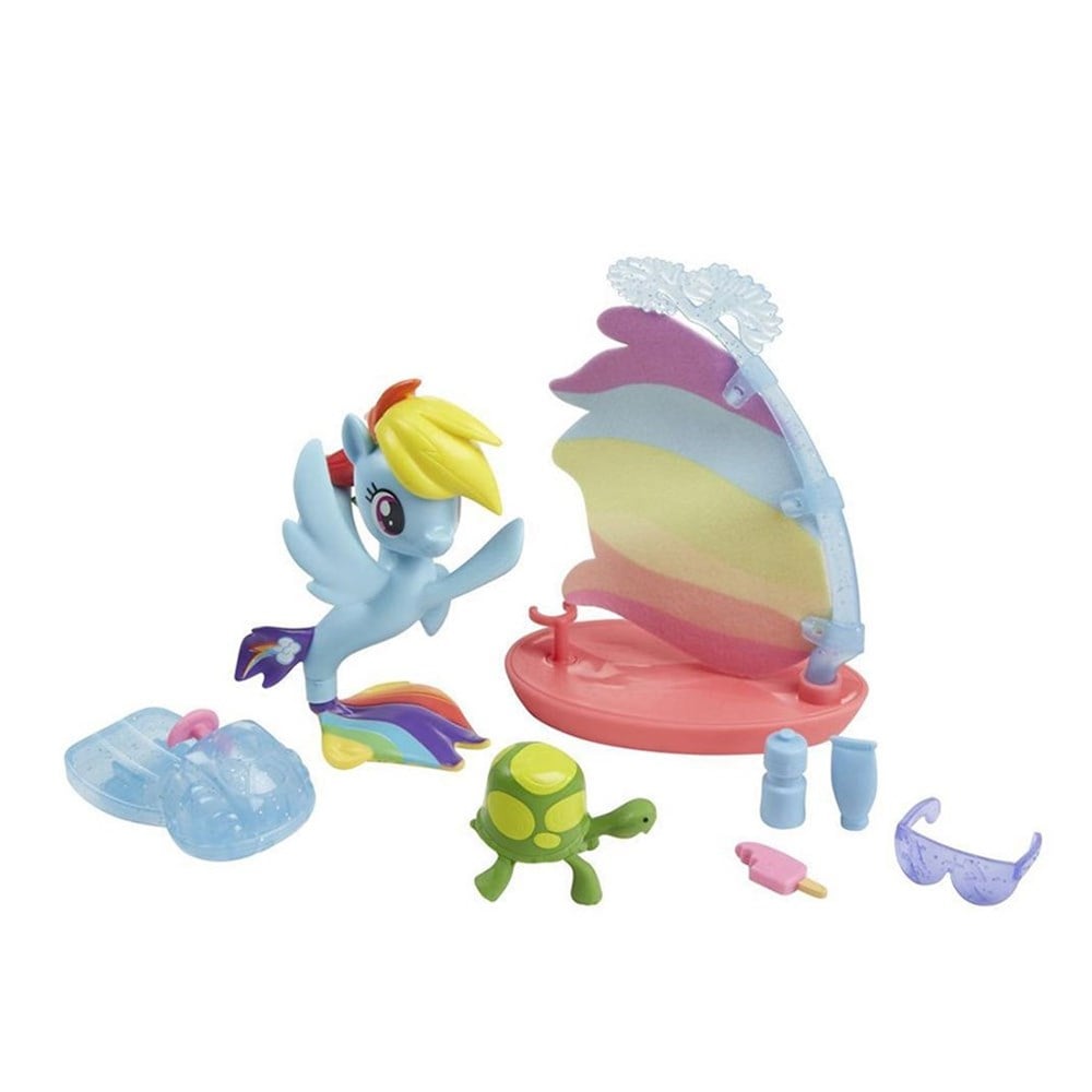 Kolleksiyon Karakterleri, My Little Pony, My Little Pony Deniz Altı Oyun Seti C0682 E1002 Rainbow Dash