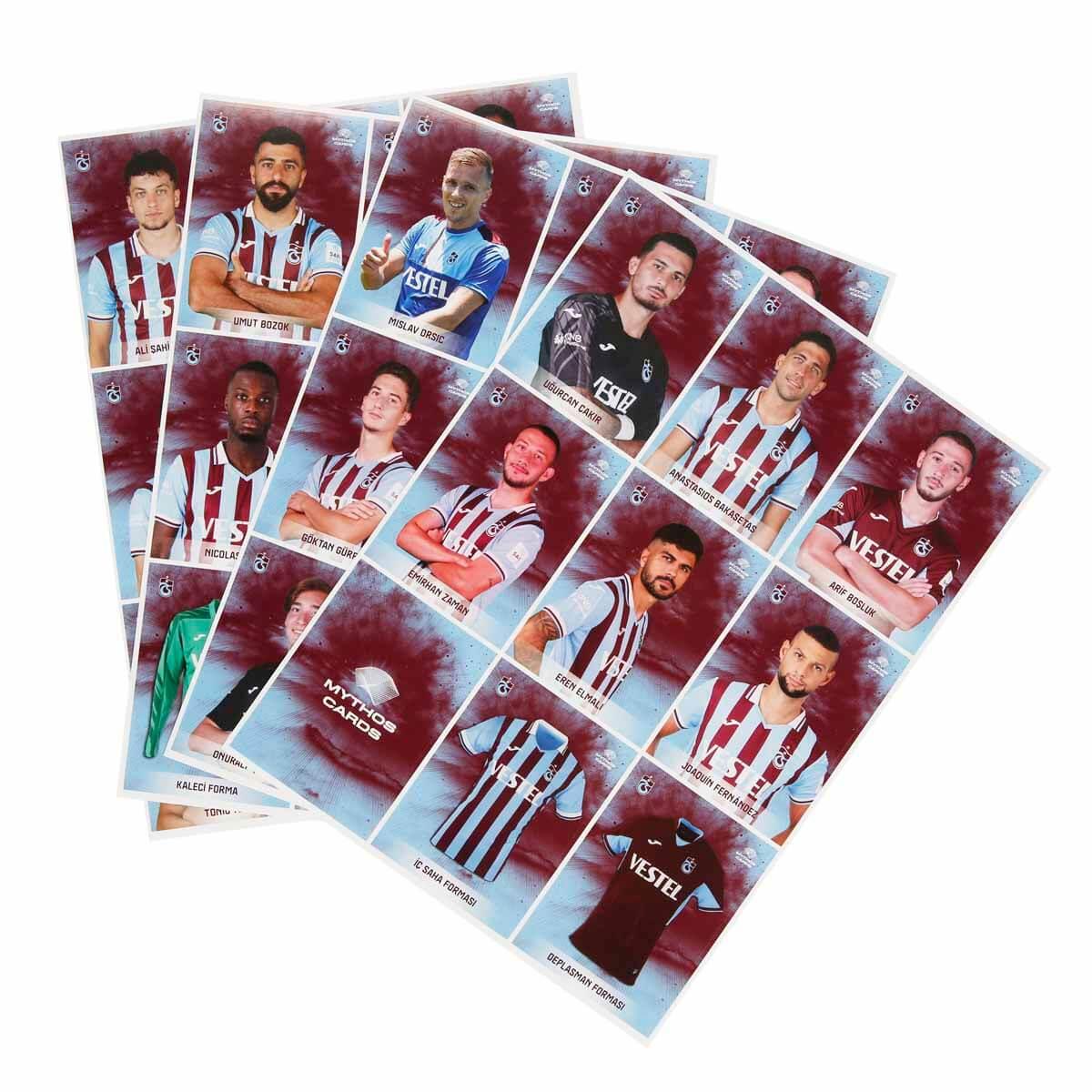 Kolleksiyon Karakterleri, Mythos Cards, Mythos Trabzonspor Dev Poster ve Çıkartma Seti Tüm Takım 2023/24