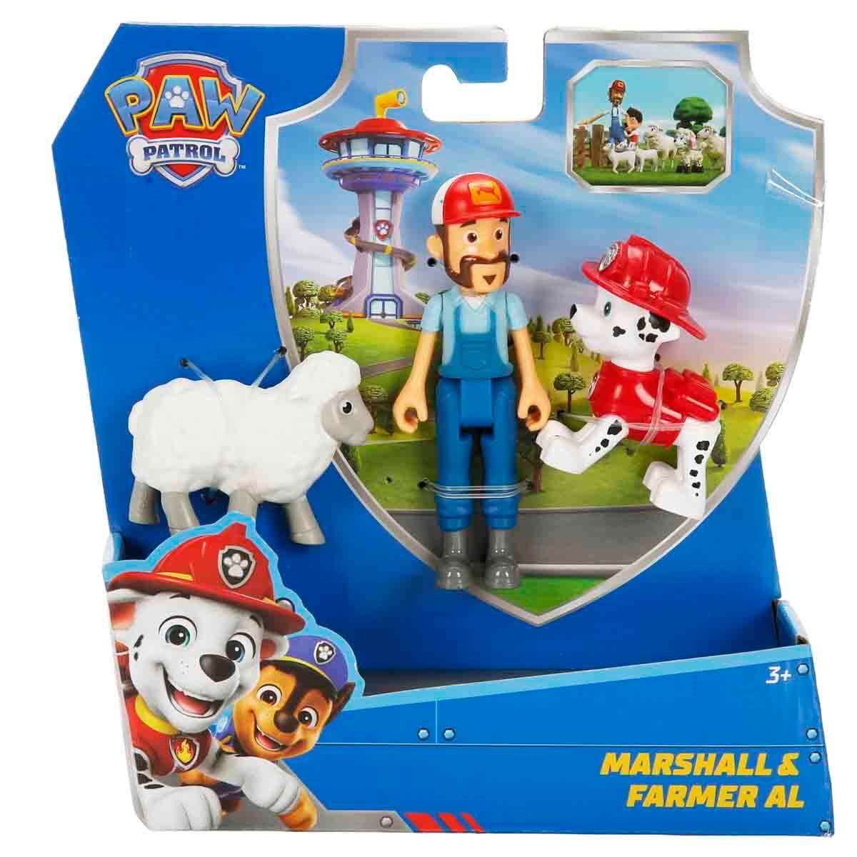 Kolleksiyon Karakterleri, Sunman, PAW Patrol 3'lü Figür Seti 67936 Marshall Ve Farmer Al