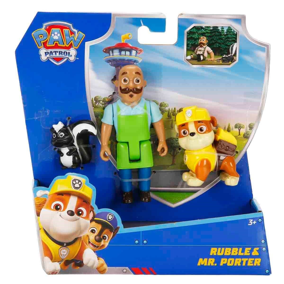 Kolleksiyon Karakterleri, Sunman, PAW Patrol 3'lü Figür Seti 67936 Rubble Ve Mr. Porter