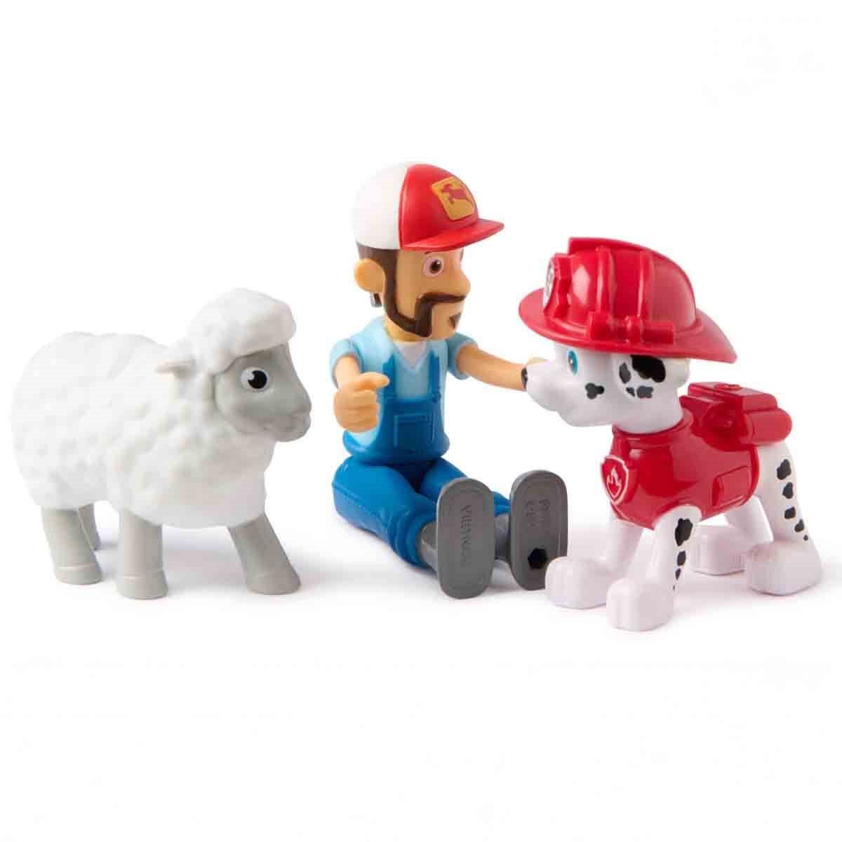 Kolleksiyon Karakterleri, Sunman, PAW Patrol 3'lü Figür Seti 67936 Marshall Ve Farmer Al