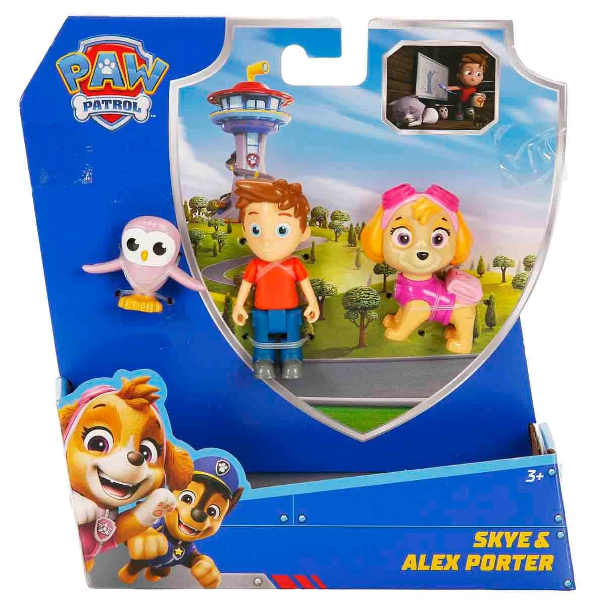 Kolleksiyon Karakterleri, Sunman, PAW Patrol 3'lü Figür Seti 67936 Skye Ve Alex Porter