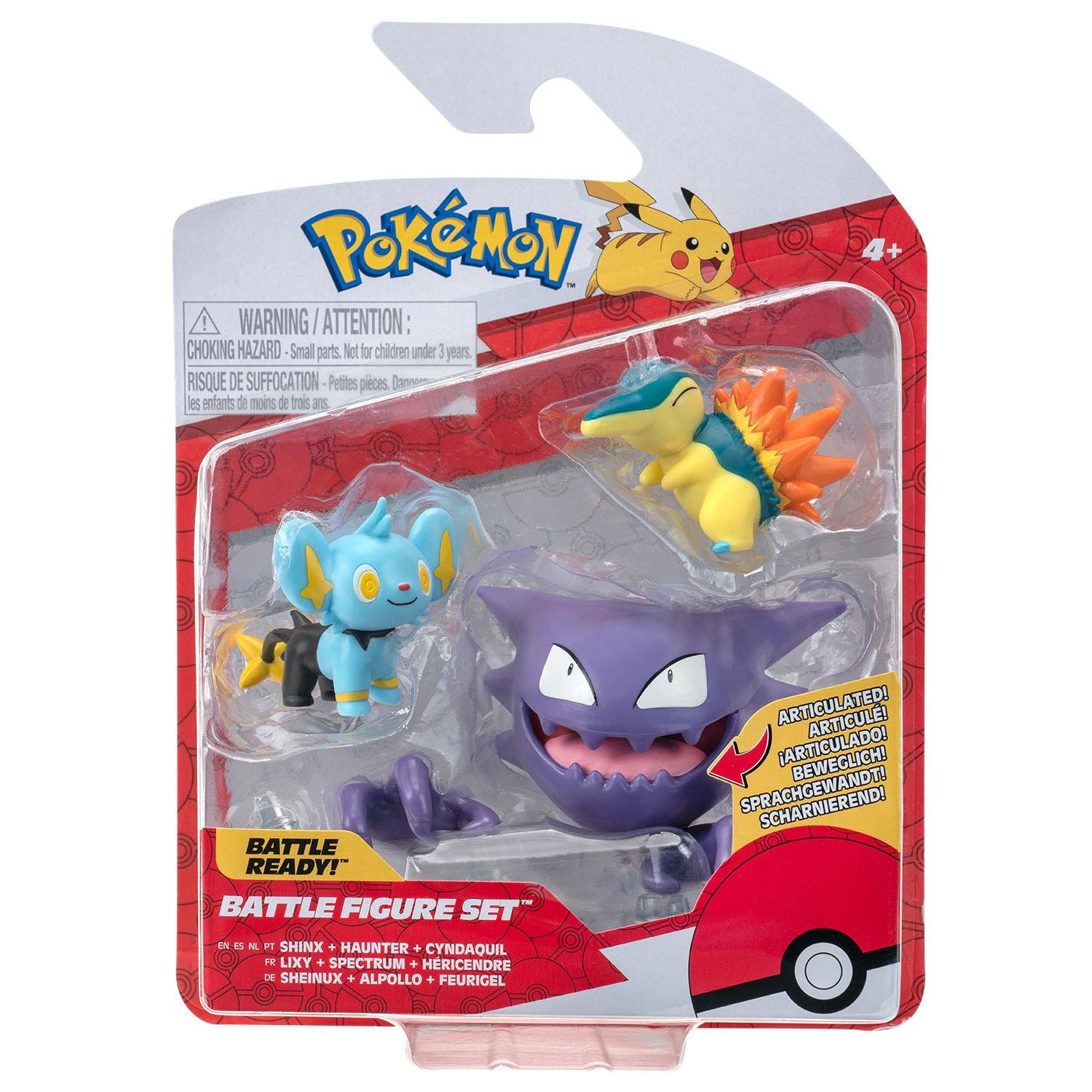 Kolleksiyon Karakterleri, NECOTOYS, Pokemon Battle 3'lü Figür Seti PKW3045