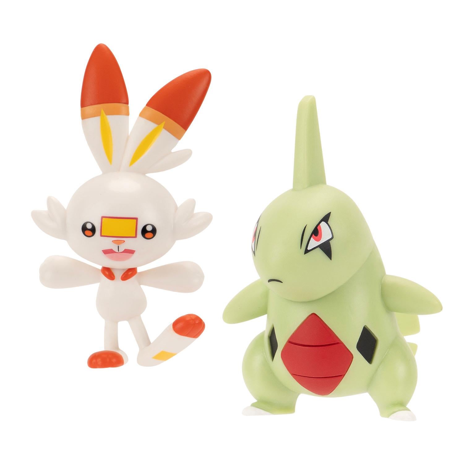 Kolleksiyon Karakterleri, NECOTOYS, Pokemon Sürpriz Atak Oyun Seti S4 - Larvitar ve Scorbunny PKW3653