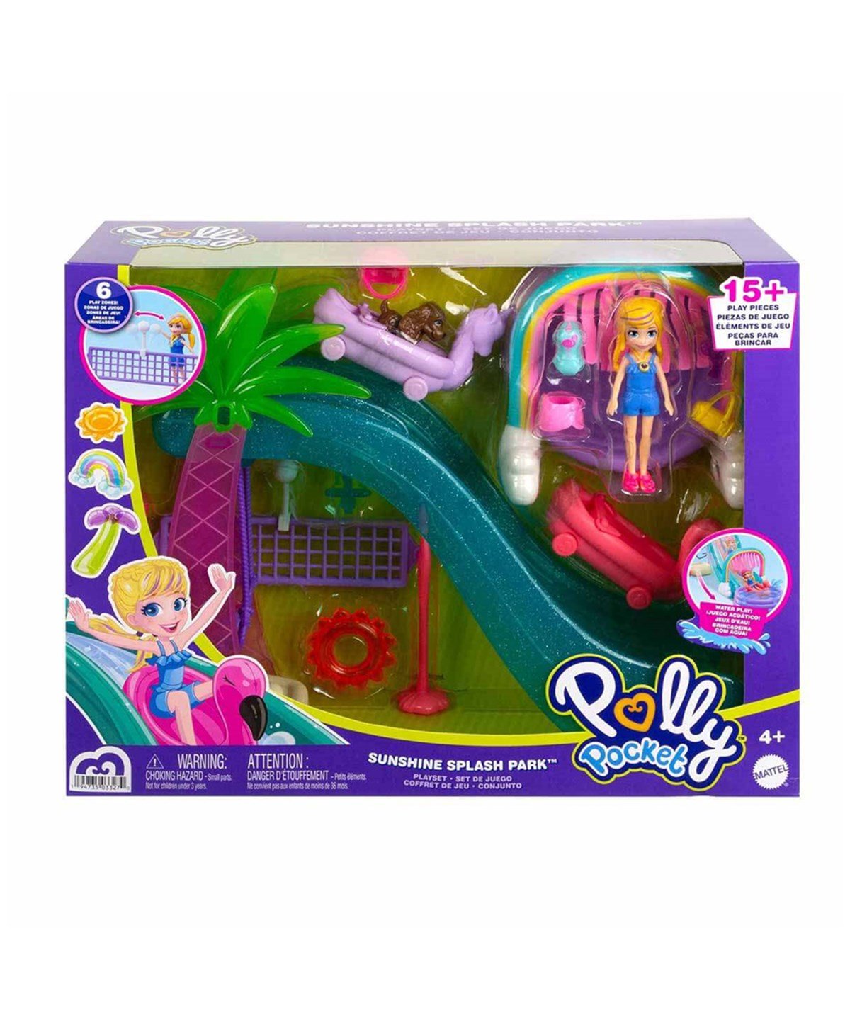 Kolleksiyon Karakterleri, Polly Pocket, Polly Pocket Eğlenceli Su Parkı Oyun Seti HDW63