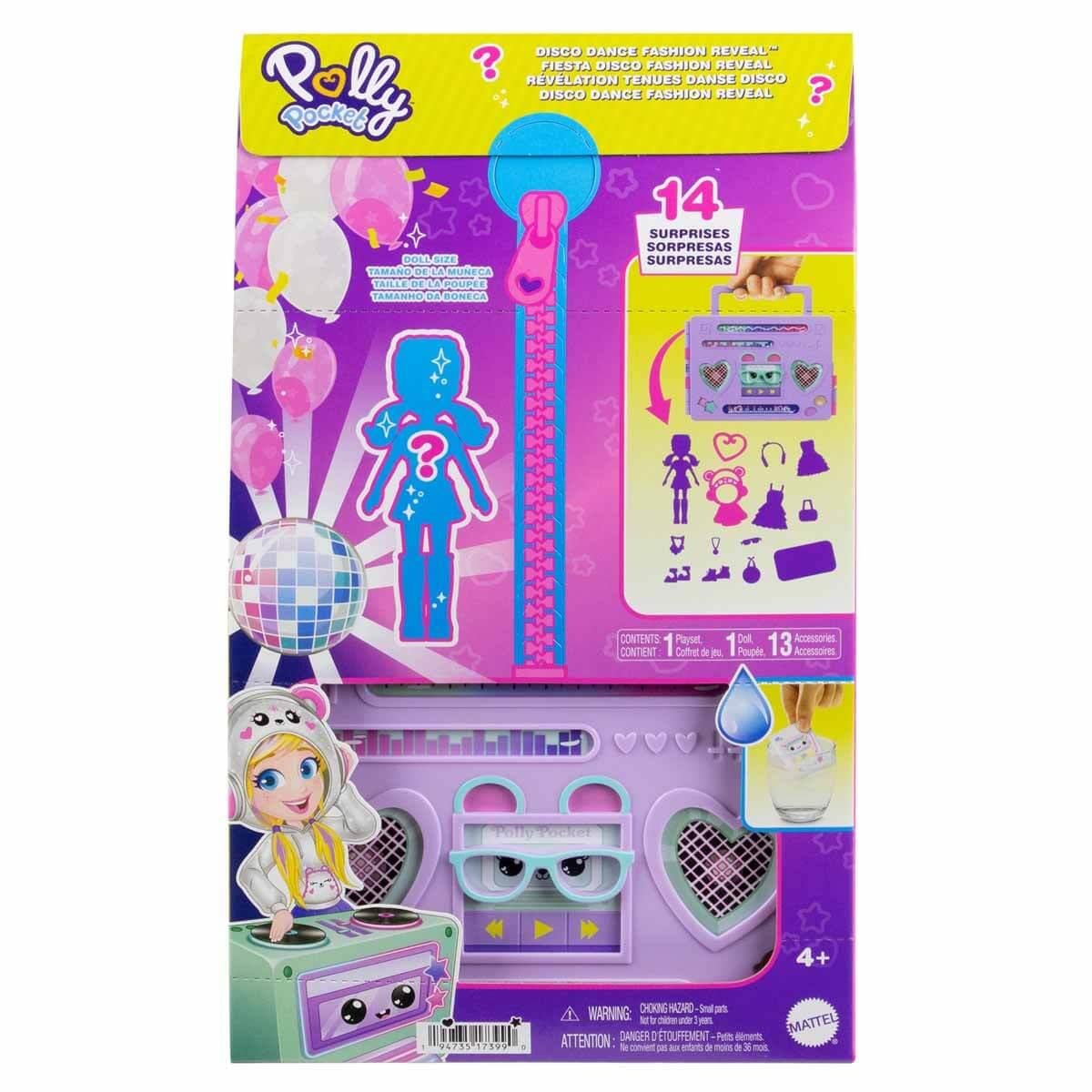 Kolleksiyon Karakterleri, Polly Pocket, Polly Pocket Disko Dansı Eğlenceli Kıyafetler Oyun Seti HRD65