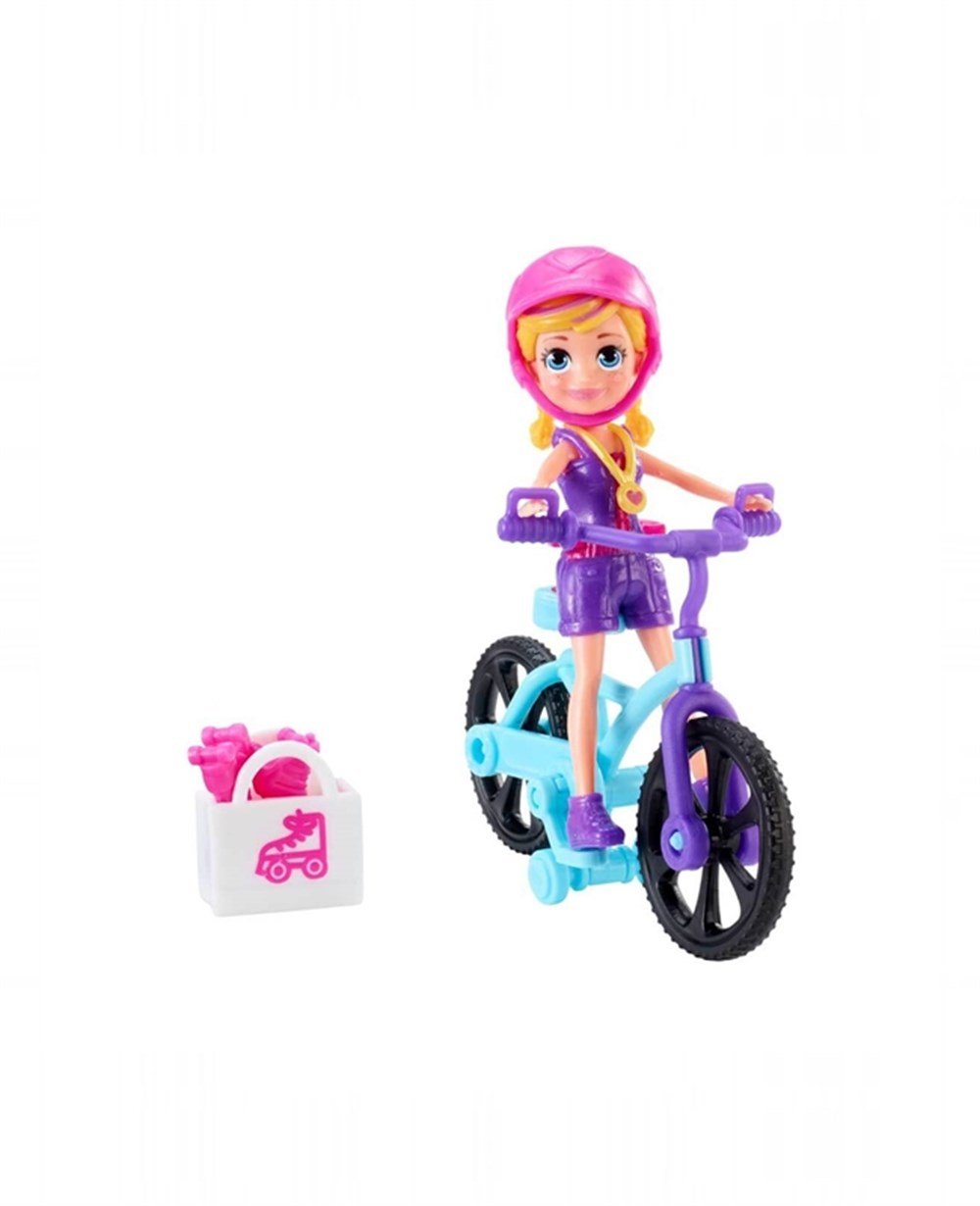 Kolleksiyon Karakterleri, Polly Pocket, Polly Pocket ve Bisikleti Oyun Seti GFP93 GFP94 Polly Pocket Alışveriş ve Gezinti Bisiklet'i