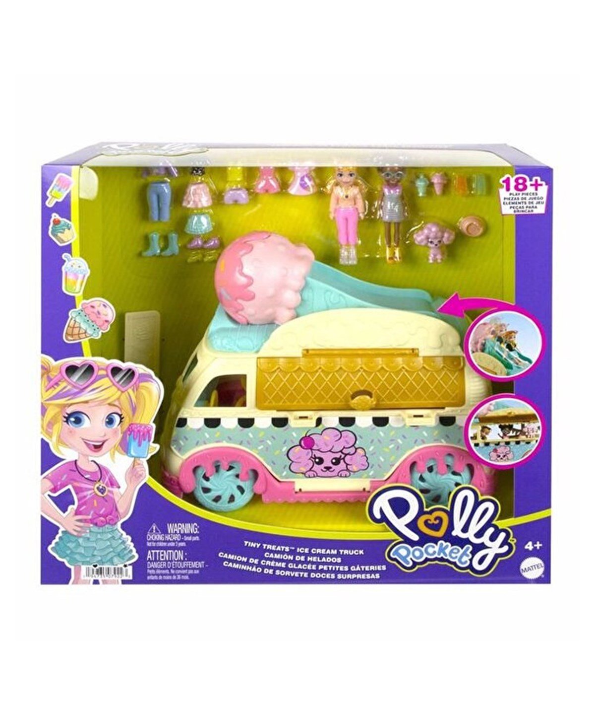 Kolleksiyon Karakterleri, Polly Pocket, Polly Pocket Minik Lezzetler Dondurma Arabası: Polly ve Shani HHX77