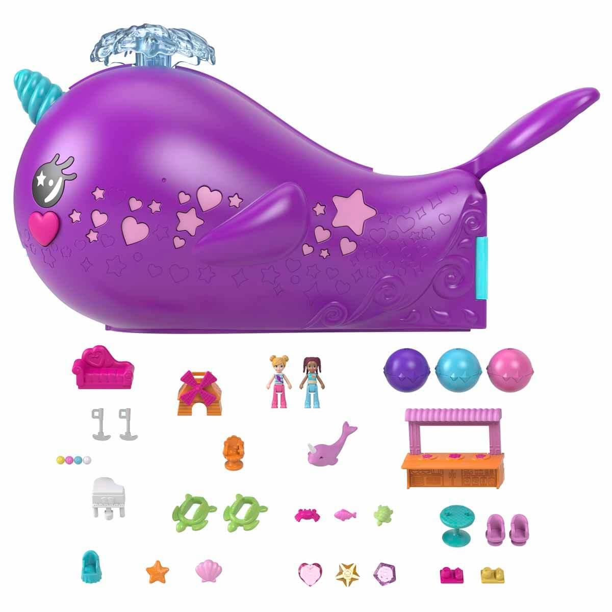 Kolleksiyon Karakterleri, Polly Pocket, Polly Pocket Sparkle Cove Macera Narwhal Maceracı Teknesi HKV71