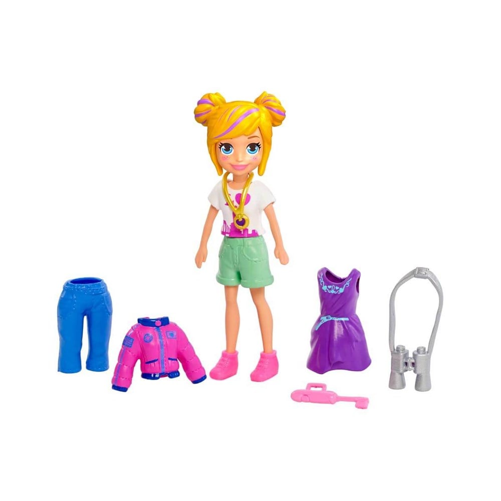 Kolleksiyon Karakterleri, Polly Pocket, Polly Pocket Polly Moda Aksesuarları Seti GDM01 GDM02 New York Moda Seti