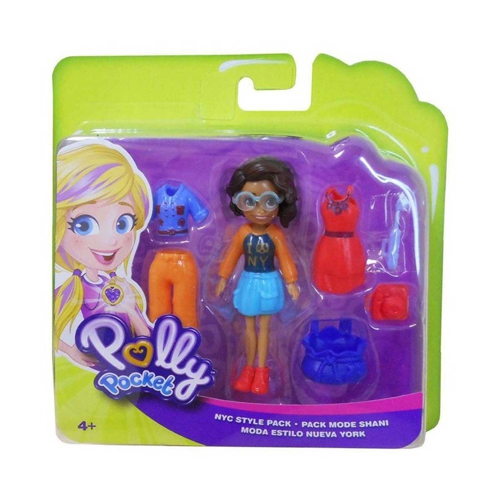 Kolleksiyon Karakterleri, Polly Pocket, Polly Pocket Polly Moda Aksesuarları Seti GDM01 GDM03 NYC Tarzı Moda Seti
