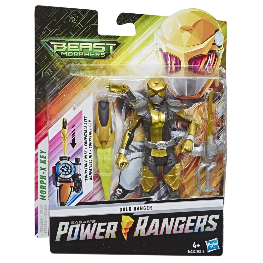 Kolleksiyon Karakterleri, Power Rangers, Power Ranger Beast Morphers Figür 15 cm E5915 E6030 Gold Ranger