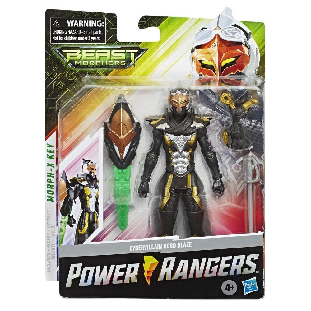 Kolleksiyon Karakterleri, Power Rangers, Power Ranger Beast Morphers Figür 15 cm E5915 E7829 Cybervillain Blaze