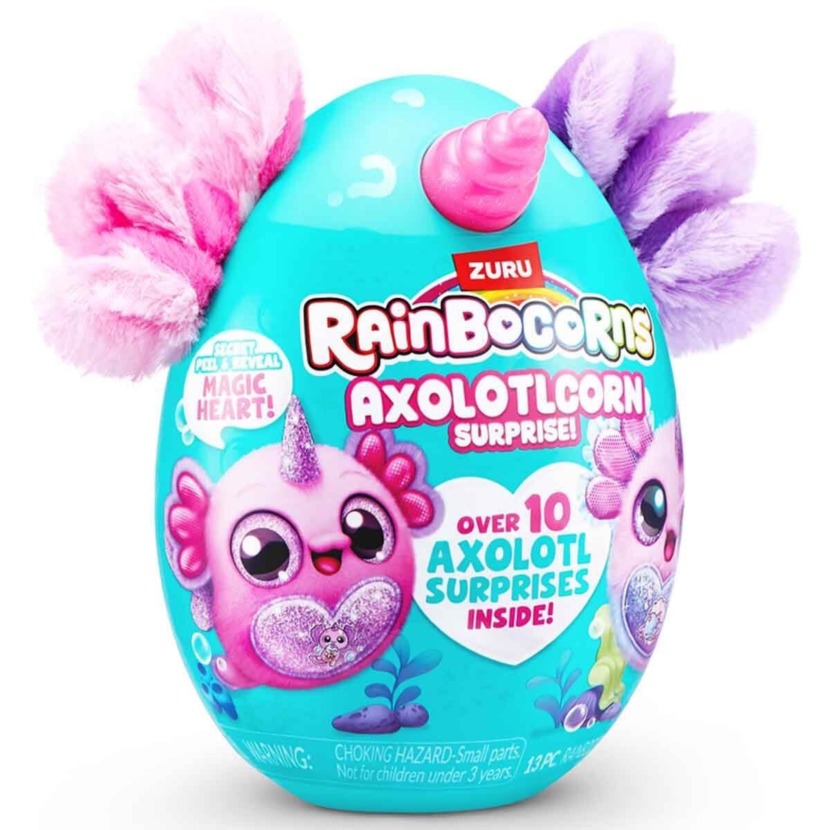 Kolleksiyon Karakterleri, Giochi Preziosi, Rainbocorns Axolotlcorn Sürpriz Peluş RAR35000 Mor Ve Pembe