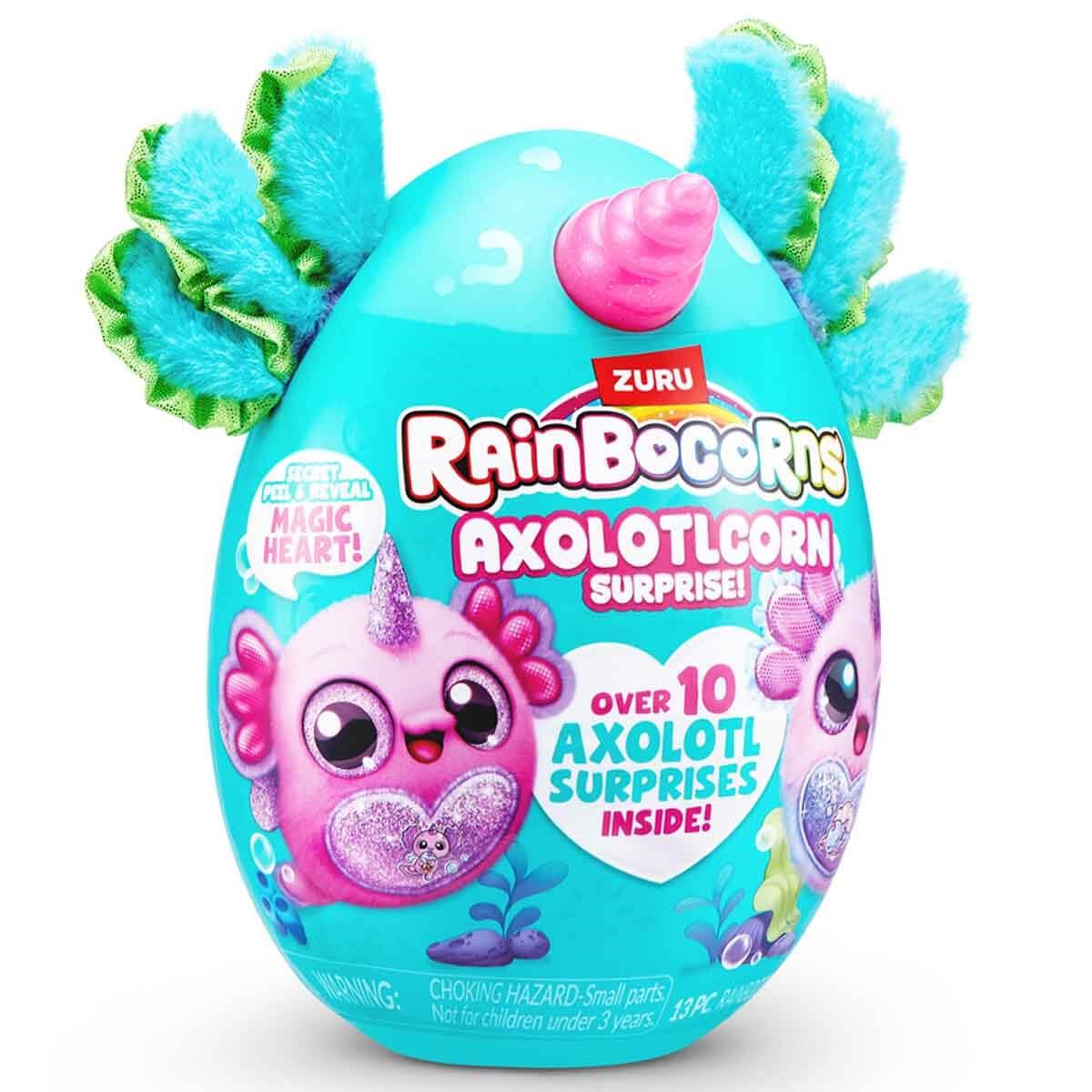 Kolleksiyon Karakterleri, Giochi Preziosi, Rainbocorns Axolotlcorn Sürpriz Peluş RAR35000 Yeşil