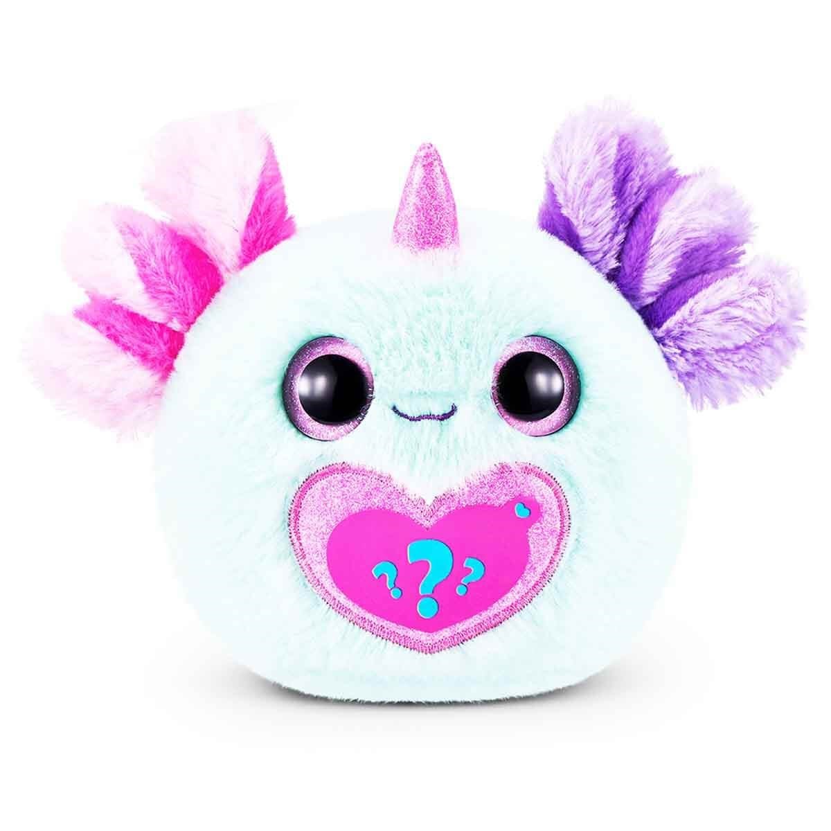 Kolleksiyon Karakterleri, Giochi Preziosi, Rainbocorns Axolotlcorn Sürpriz Peluş RAR35000 Mor Ve Pembe