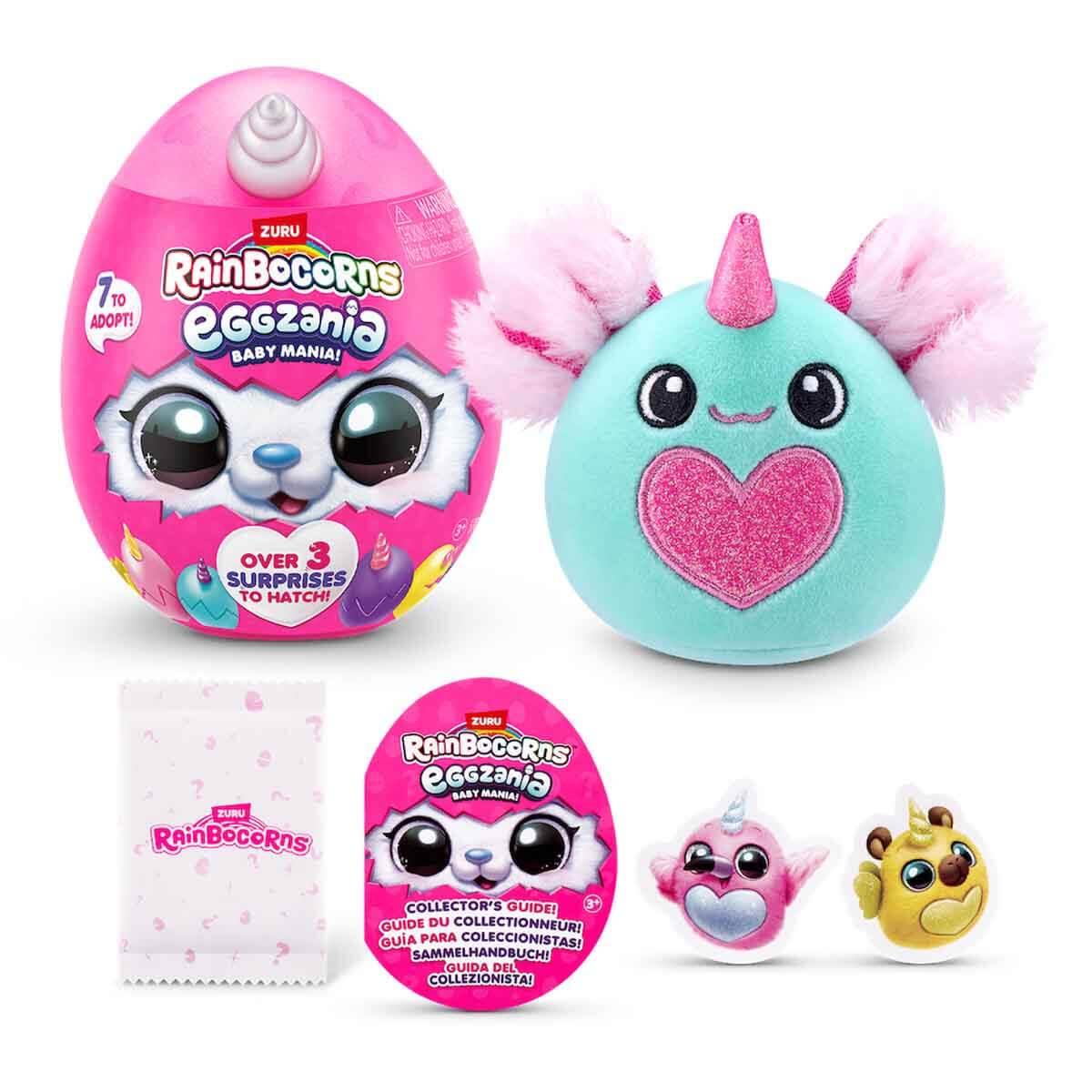 Kolleksiyon Karakterleri, Giochi Preziosi, Rainbocorns Baby Eggzania Peluş Sürpriz Paket S1 RAR32000