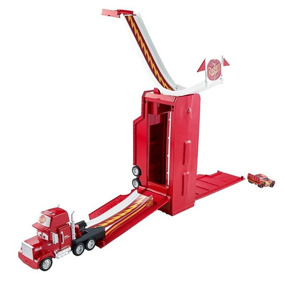 Kolleksiyon Karakterleri, Cars, Şimşek McQueen Cars Mack Taşıyıcı Tır Yarış Seti DVF39