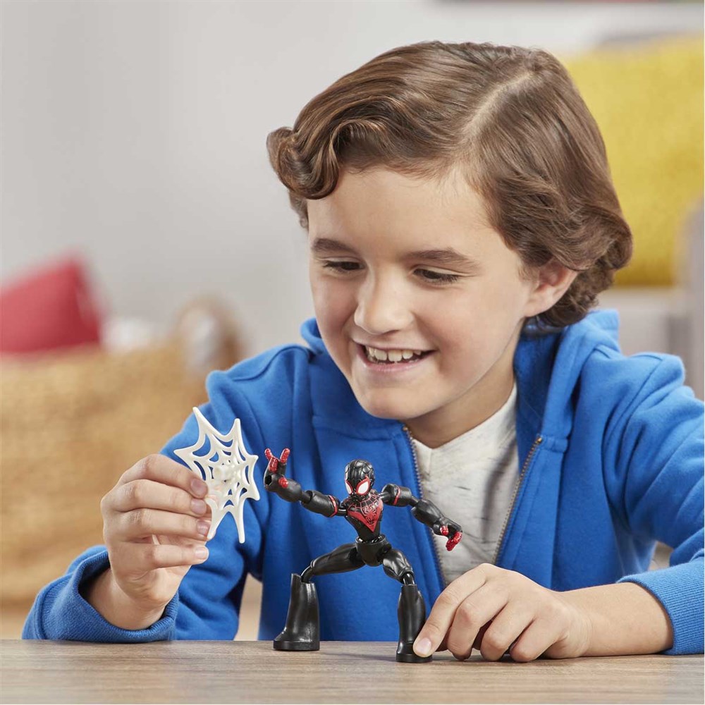 Kolleksiyon Karakterleri, Spiderman - Örümcek Adam, Spiderman Bend Flex Figür E7335 E7687 Miles Morales
