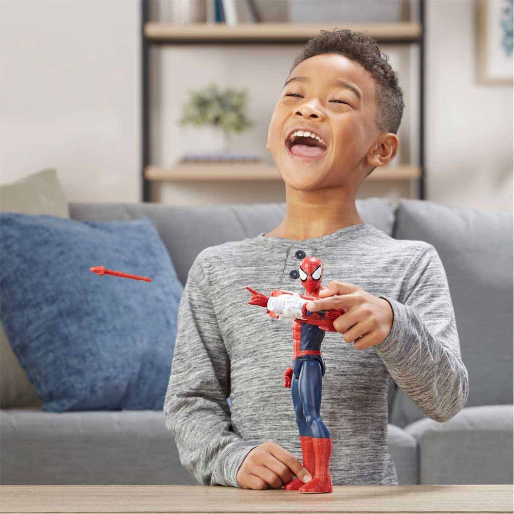 Kolleksiyon Karakterleri, Spiderman - Örümcek Adam, Spiderman Titan Hero Power Fx Spiderman Figür 30 cm E3552