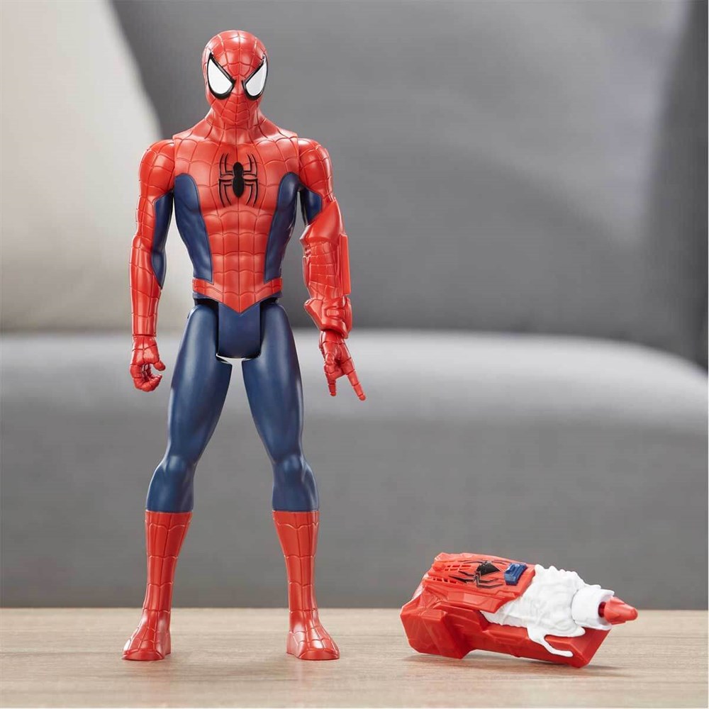 Kolleksiyon Karakterleri, Spiderman - Örümcek Adam, Spiderman Titan Hero Power Fx Spiderman Figür 30 cm E3552