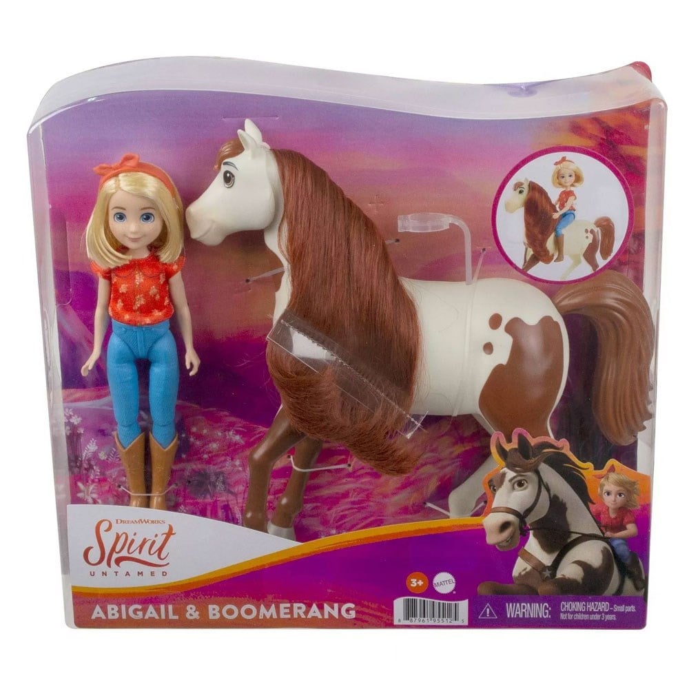 Kolleksiyon Karakterleri, Spirit, Spirit - Bebek ve Güzel Atı Oyun Seti GXF20 GXF23 Abigail ve Boomerang