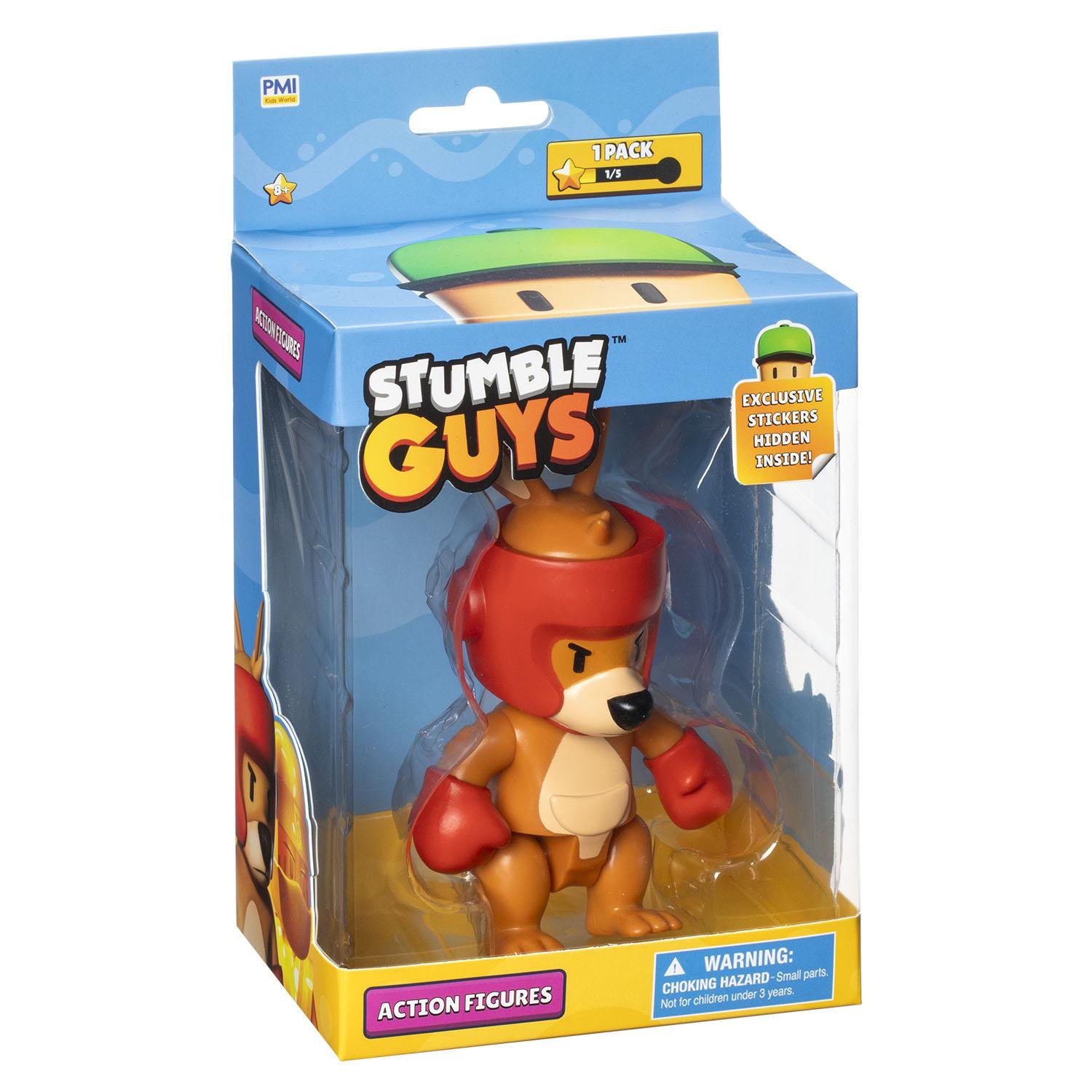 Kolleksiyon Karakterleri, NECOTOYS, Stumble Guys 11,5 cm Aksiyon Figürü 10302 SG6210 Boxing Roo