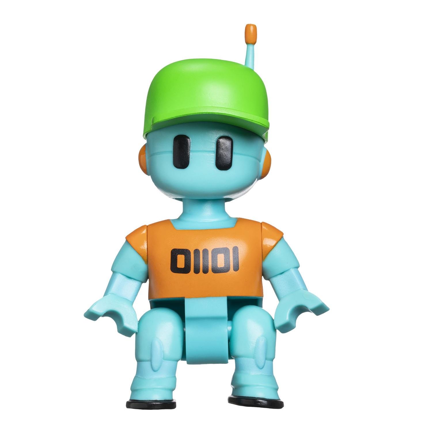 Kolleksiyon Karakterleri, NECOTOYS, Stumble Guys 11,5 cm Aksiyon Figürü 10302 SG6210 Robot Guy