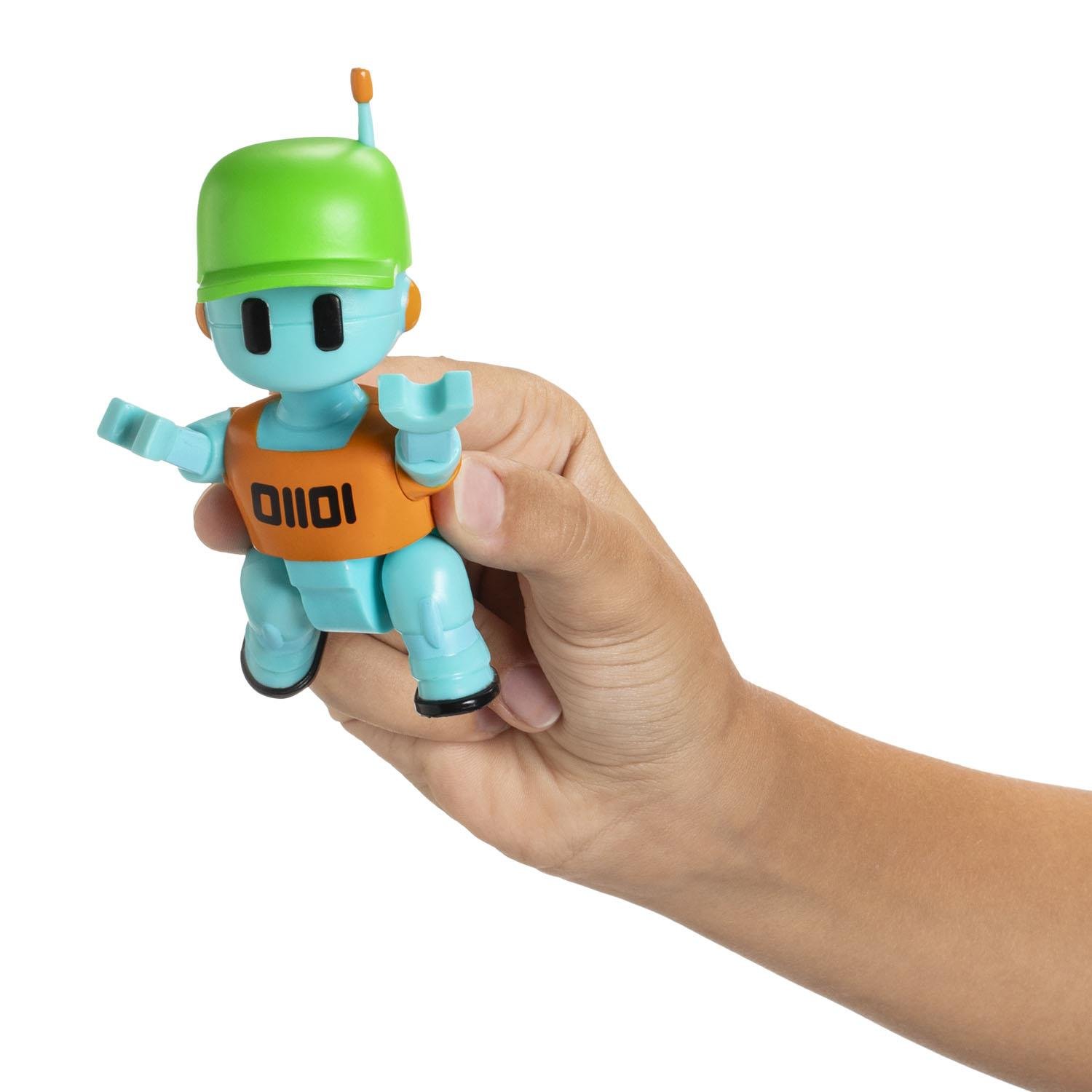 Kolleksiyon Karakterleri, NECOTOYS, Stumble Guys 11,5 cm Aksiyon Figürü 10302 SG6210 Robot Guy