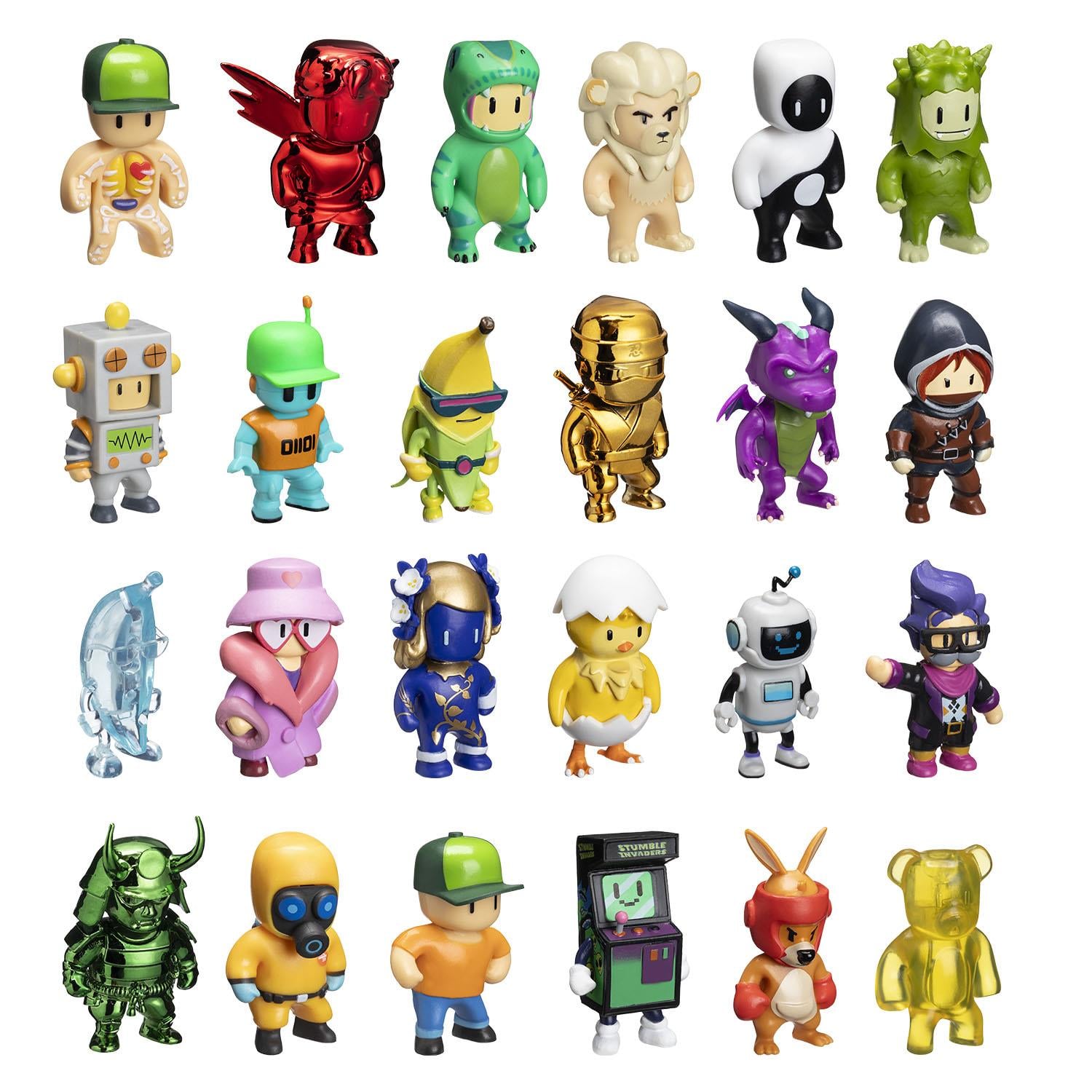 Kolleksiyon Karakterleri, NECOTOYS, Stumble Guys Süpriz Şapka 2 Figür SG2007C