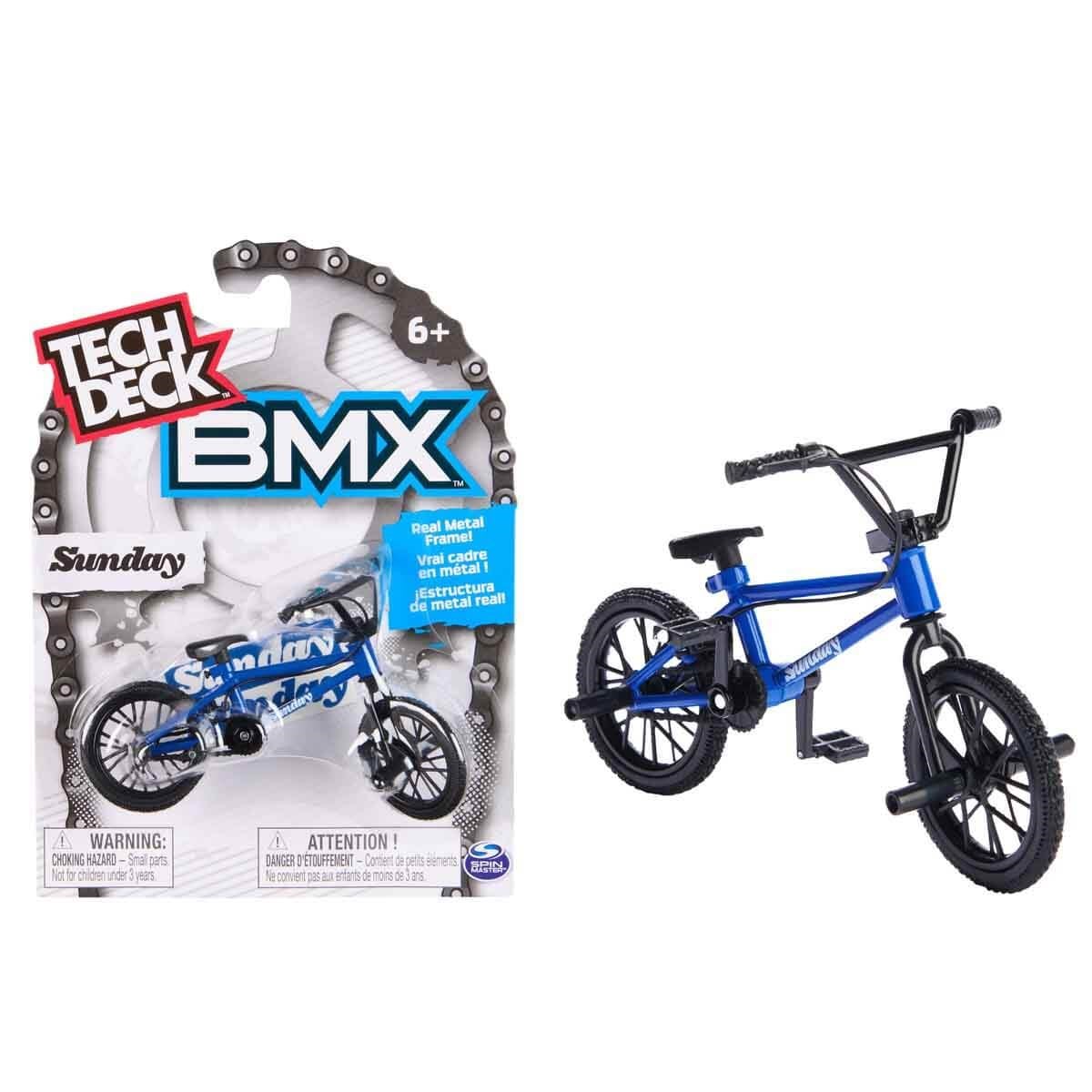 Kolleksiyon Karakterleri, Sunman, Tech Deck BMX Parmak Bisikleti 37212 Sunday Mavi