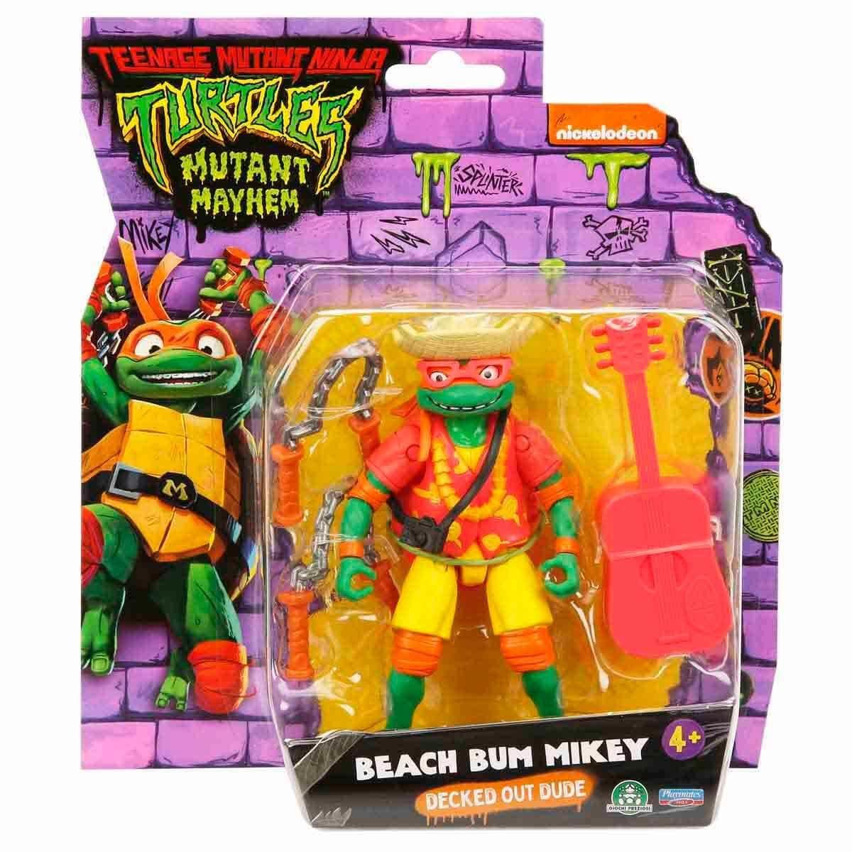 Kolleksiyon Karakterleri, Ninja Turtles, TMNT Ninja Turtles Aksiyon Figürleri TU805100 Beach Bum Mikey