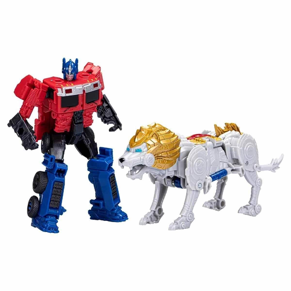 Kolleksiyon Karakterleri, Transformers, Transformers Rise of The Beast 2'li Figür Seti F3898 F4622 Optimus Prime Ve Lionblade