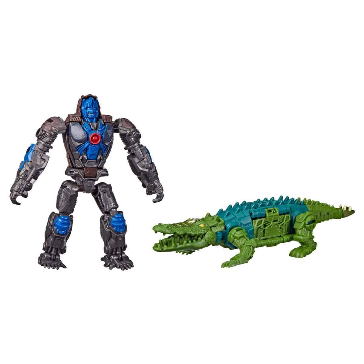 Kolleksiyon Karakterleri, Transformers, Transformers Rise of The Beast 2'li Figür Seti F3898 F4619 Optimus Primal Ve Skullcruncher