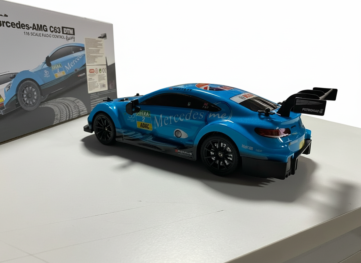 Kumandalı Arabalar, Ceren, CTOY 1:16 Mercedes AMG C63 Uzaktan Kumandalı Yarış Arabası 04938 Mavi