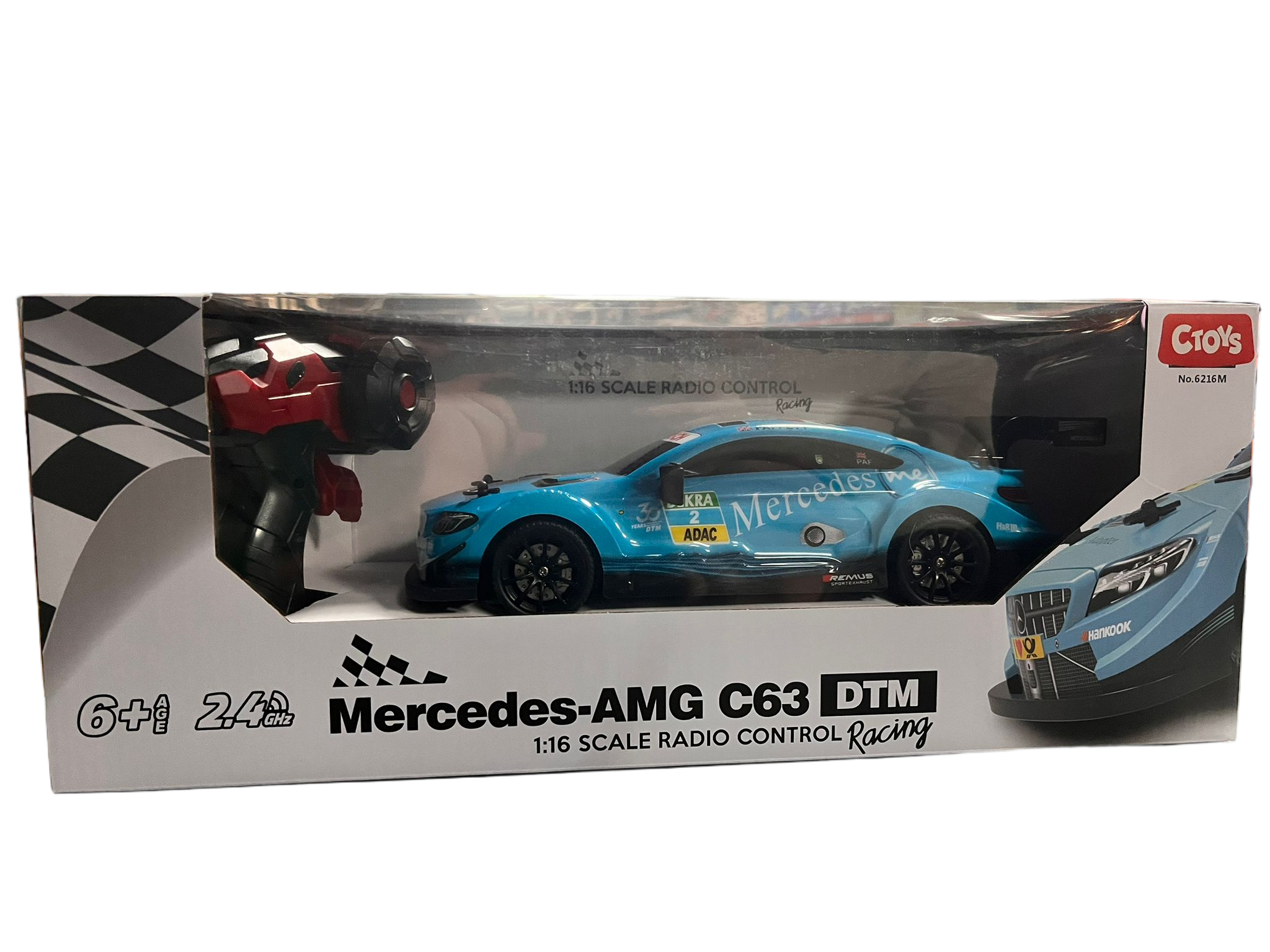 Kumandalı Arabalar, Ceren, CTOY 1:16 Mercedes AMG C63 Uzaktan Kumandalı Yarış Arabası 04938 Mavi