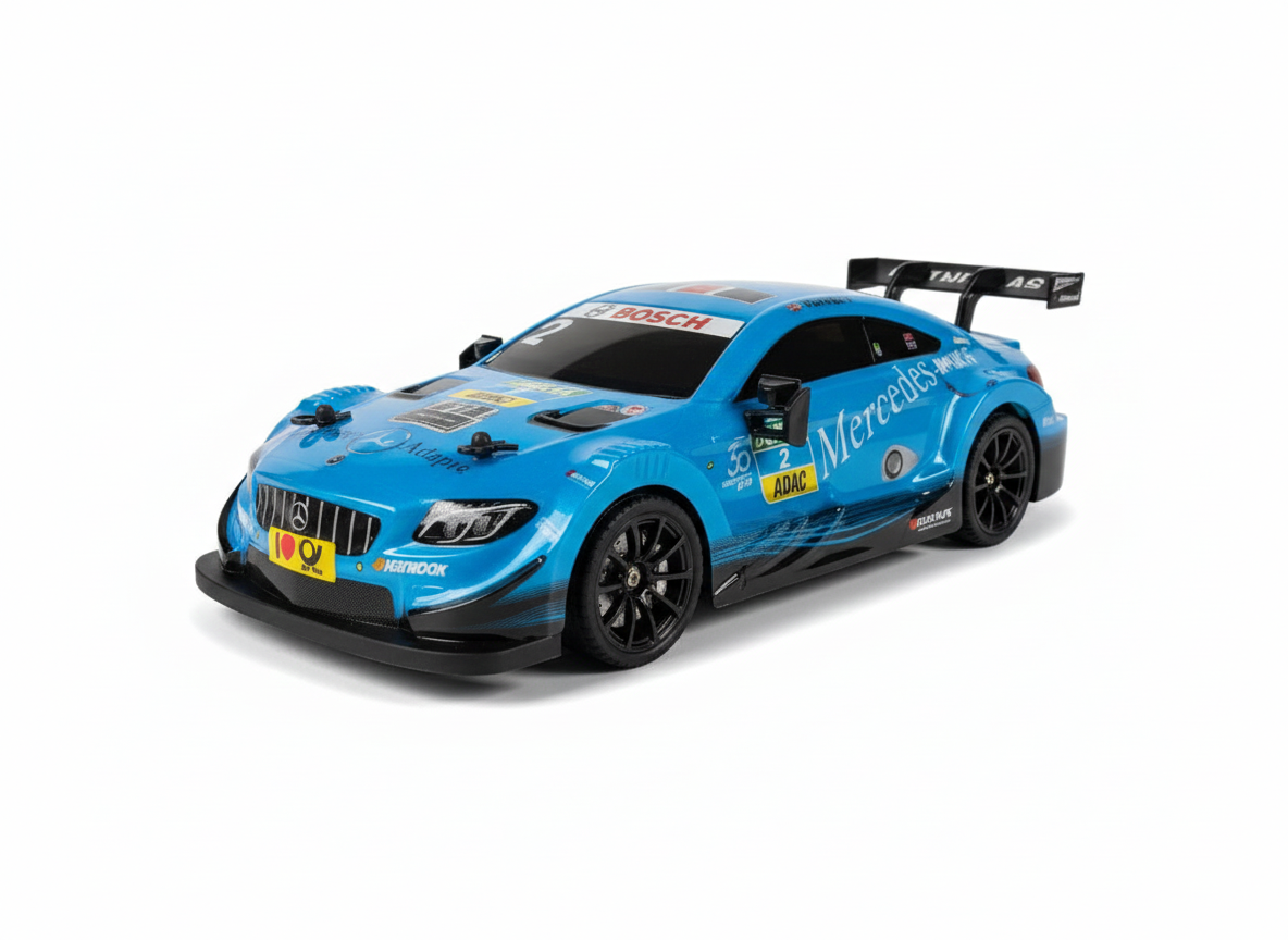 Kumandalı Arabalar, Ceren, CTOY 1:16 Mercedes AMG C63 Uzaktan Kumandalı Yarış Arabası 04938 Mavi