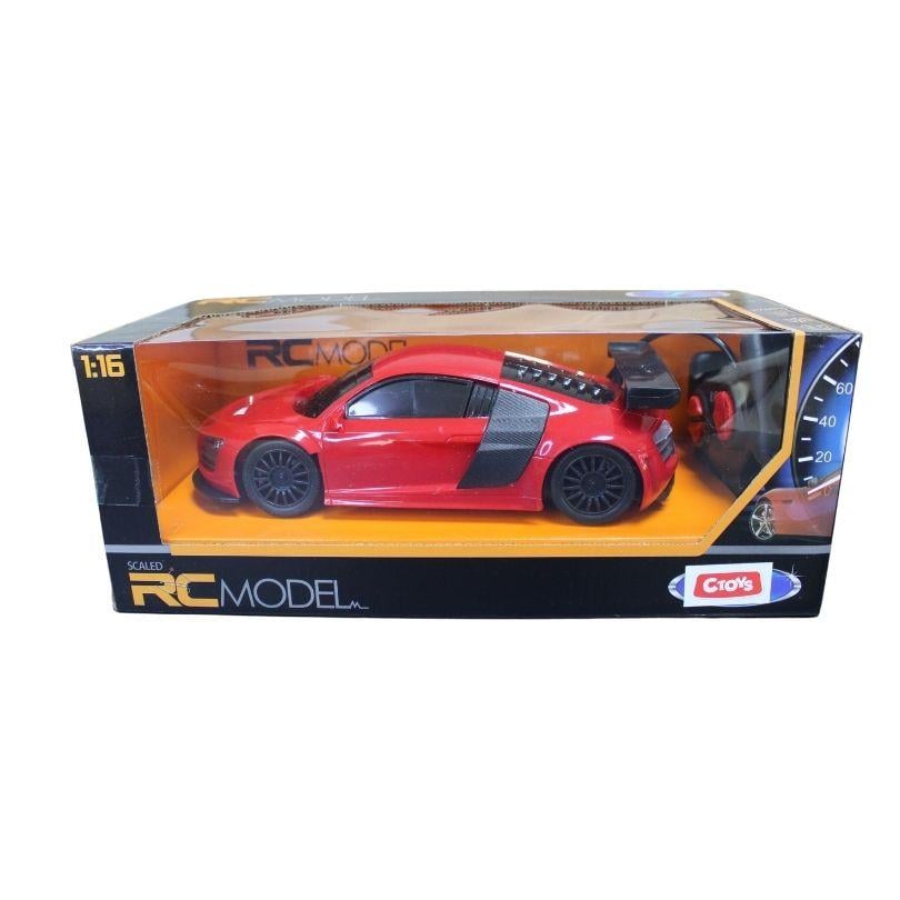 Kumandalı Arabalar, Ceren, CTOY 1:16 Uzaktan Kumandalı Sarjlı Model Araba 61779 Kırmızı
