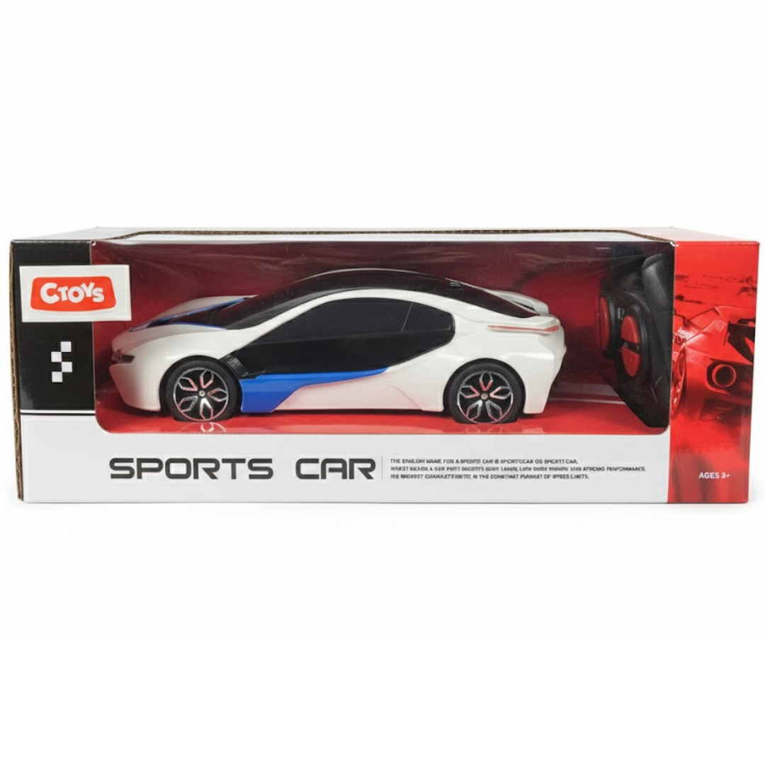 Kumandalı Arabalar, Ceren, CTOY 1:24 Uzaktan Kumandalı Spor Yarış Arabası 73161 Beyaz